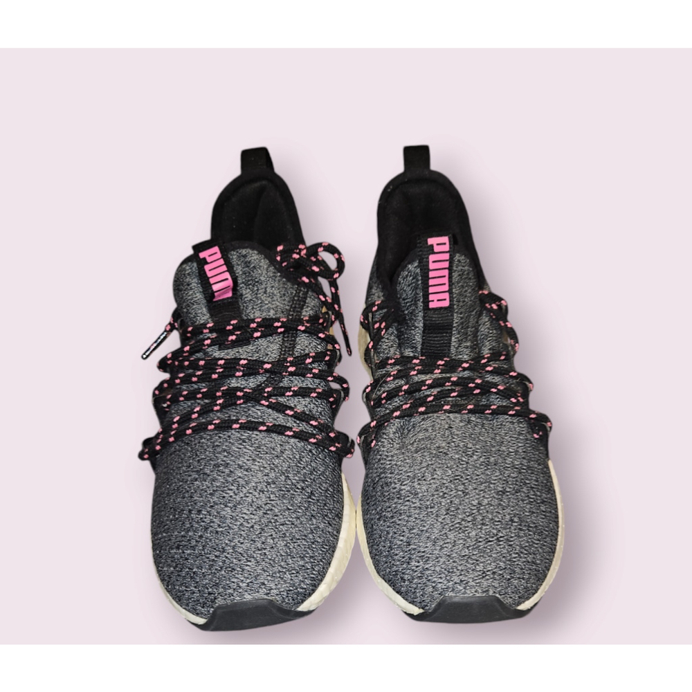 Puma NRGY Neko Knit Sneakers shoes 'Black Pink' Size 8